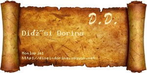 Diósi Dorina névjegykártya
